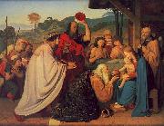 Friedrich Johann Overbeck The Adoration of the Magi 2 oil painting on canvas